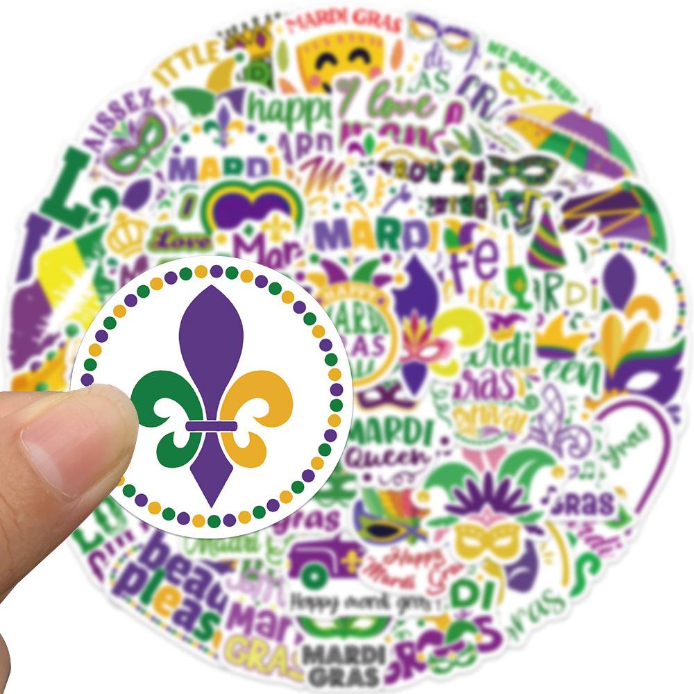 50 Cartoon Carnival Shopping Graffiti Stickers Decorative Suitcase Pen Guitar Notebook Waterproof Explosive