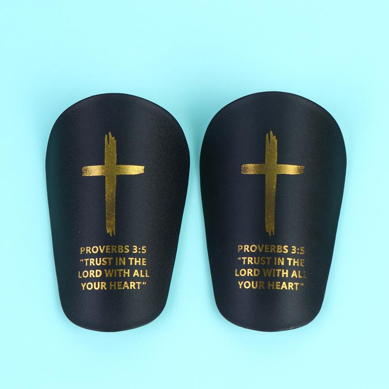 1Pair Christ Shin Guards With Bibleverse Soccer Football Protective Pads For Adults & Youth, Inspirational Sports Gear