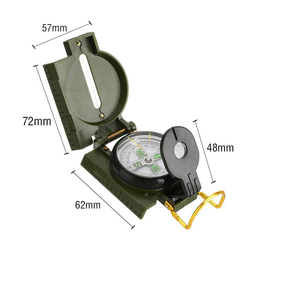 Portable Compass Military Outdoor Camping Folding Compass Hiking Survival Trip Navigation Tool