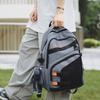 Men Travel Backpack Women Color Block Backpack Junior High School Student Schoolbag