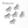5-15Pcs/Lot 18K Gold Plated Bails For Pendants,Curved Tube Spacer Bead Findings,Beads Bails Connectors For Jewelry Accessories