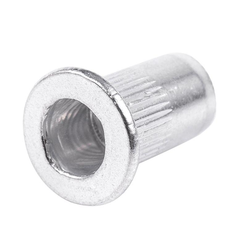 A74E-M5 Aluminium Threaded Rivnuts Flat Head Rivet Nuts Nutserts 300Pcs