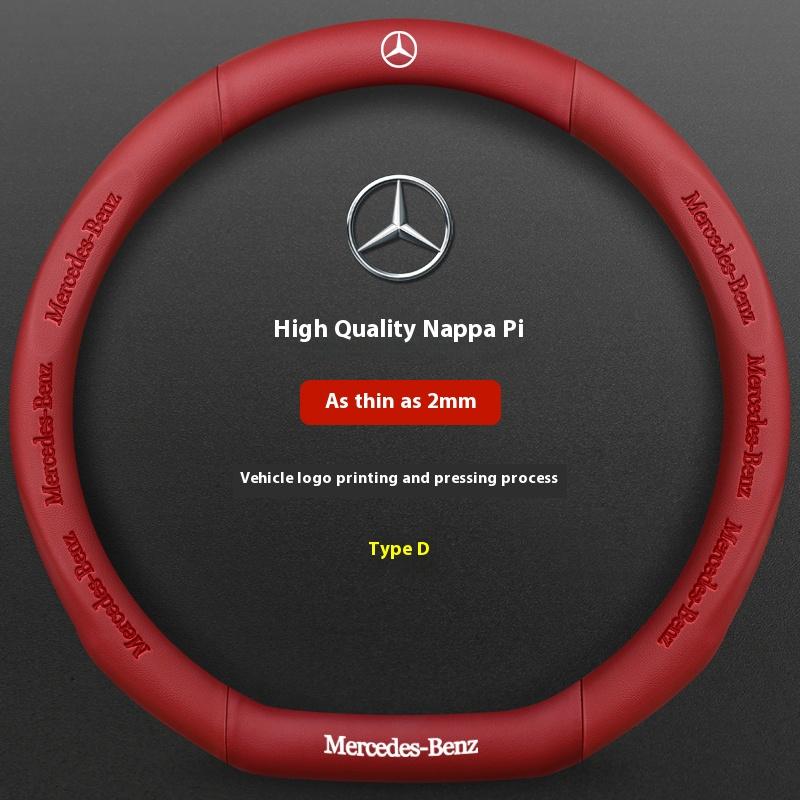 Car Steering Wheel Cover For Mercedes Benz A B C E S Class AMG GLA GLB GLC GLE CLA CLS SLC GLS GLK SLK Vito ML Pilot A45 C43 C63
