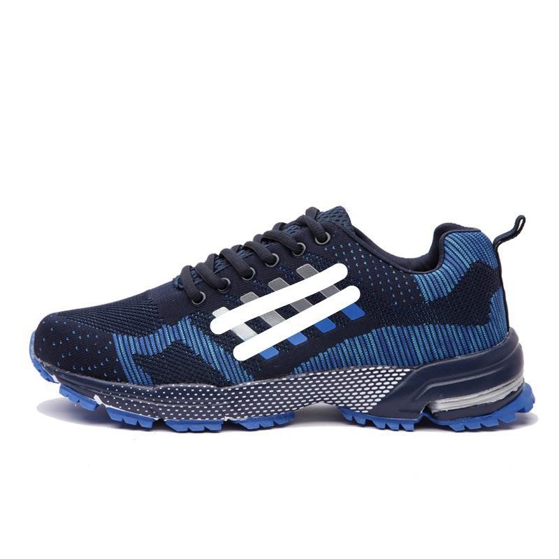 Autumn breathable sports large size couple running shoes lightweight flying line casual shoes