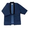 Watanosato Men's Padded Hanten Jacket, Large (LL) Size, Navy, with an Auspicious Tortoiseshell Pattern, Symbolizing Longevity