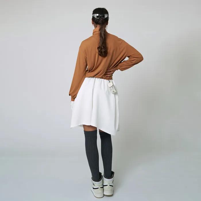 AW22AS02 Over-the-Knee Socks_Melange Gray