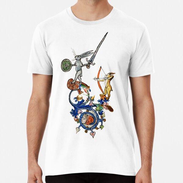 

WEIRD MEDIEVAL BESTIARY Killer Rabbits WithT-Shirt S-5XL Best T-Shirt 3XL