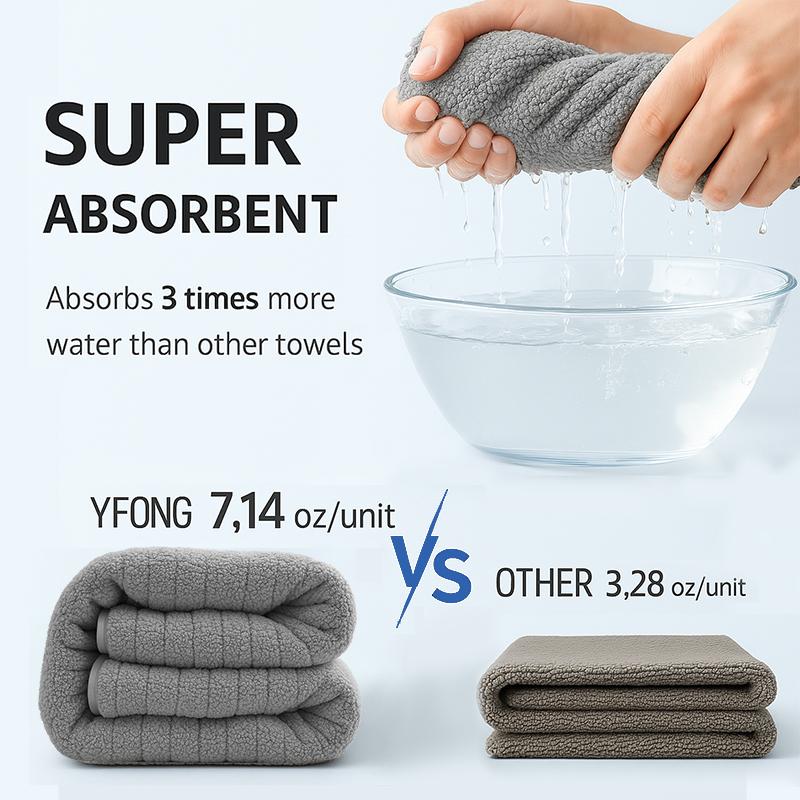 4pcs Hotel Cotton Towels Bamboo Fiber Towels Sets Home Bath Towels Adults Face Towel Thick Absorbent Luxury Bathroom Towels
