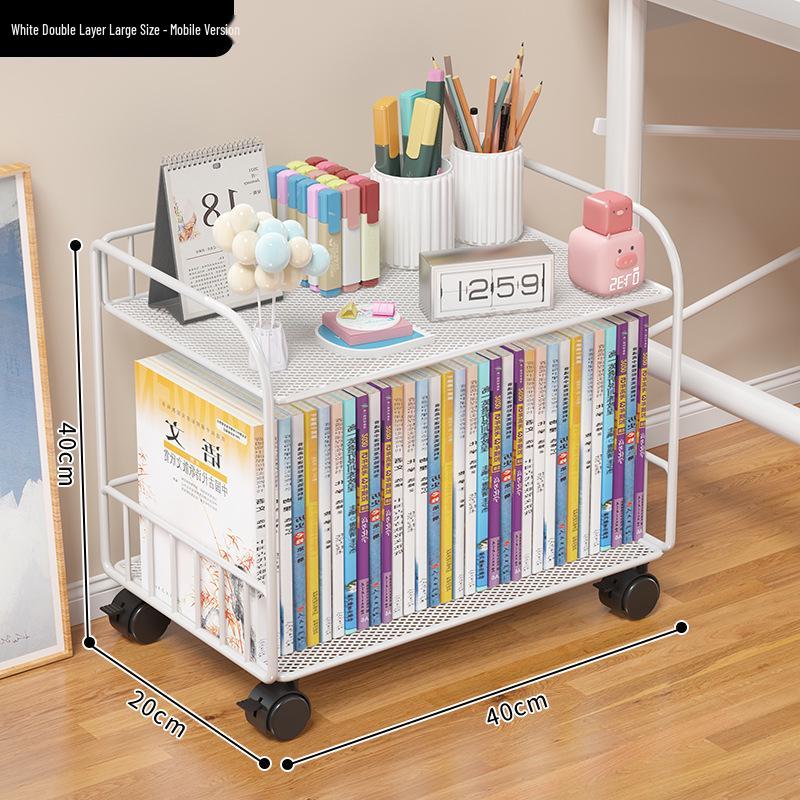Multilayer Desktop Bookshelf and Organizer for Office, Dining, or Dorm Desk