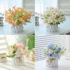 Artificial Floral Arrangements and Decorations: Small Potted Plants, Plastic Flowers, and Desktop Greenery Ornaments for the Living Room.