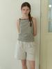 Deomiteun Grin Stripe Sleeveless (Oatmeal)