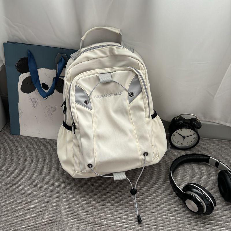 

Large capacity schoolbag college student leisure niche sports backpack mountaineering lightweight travel design backpack single bag without pendant