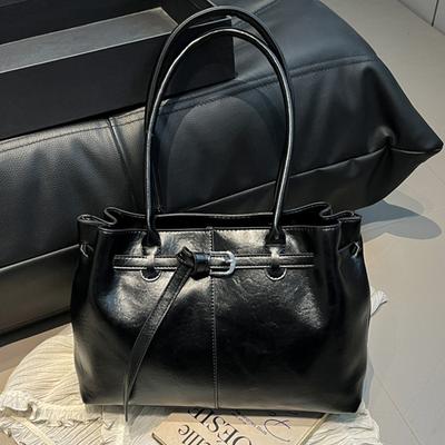 Autumn and Winter Korean Version of Retro High-end Fashion Shoulder Bag Women's 2025 New Versatile Large-capacity Commuter Tote Bag