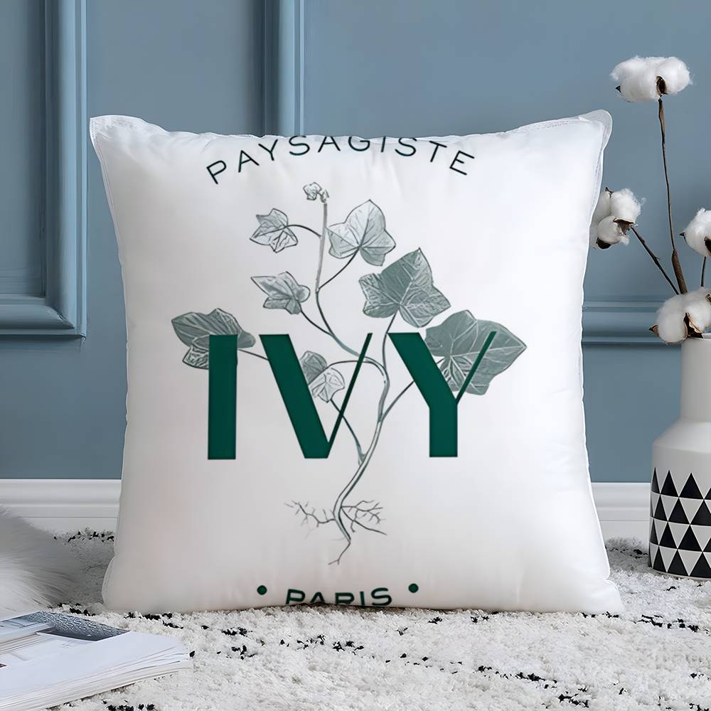 Logo Ivy Park-P Pillow Case Silky Elegant Comfort Sofa Bed  Invisible Zipper Beach Pillowcase