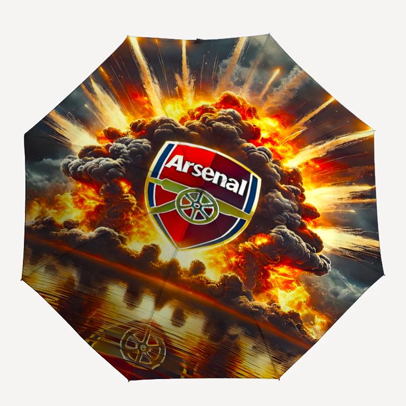 1pc A-Arsenal6 Umbrella, Sun Protection, And UV Shielding. It Has Eight Sturdy Ribs for Outdoor Use And Perfect As a Holiday Gift