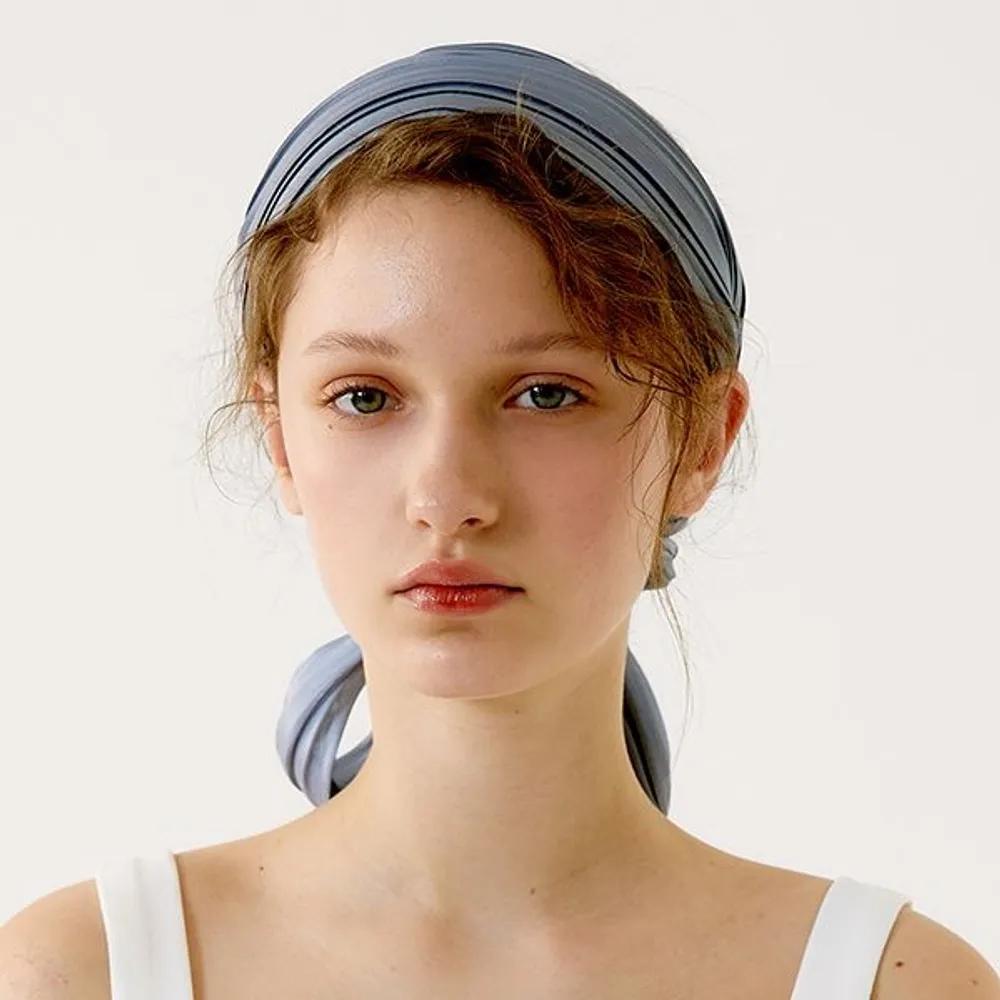 Pleated Hairband JP-23-339HB Navy