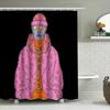 Unique Furry Shower Curtain Anime Character Home Decor Bathroom Set Artistic Pattern Modern Style Room Divider Backdrop