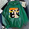 Herbst Winter Süßigkeitenfarbe Kapuzenpullover Powerpuff Girls Aufdruck Lockerer Schnitt Langarm Sweatshirt Damen