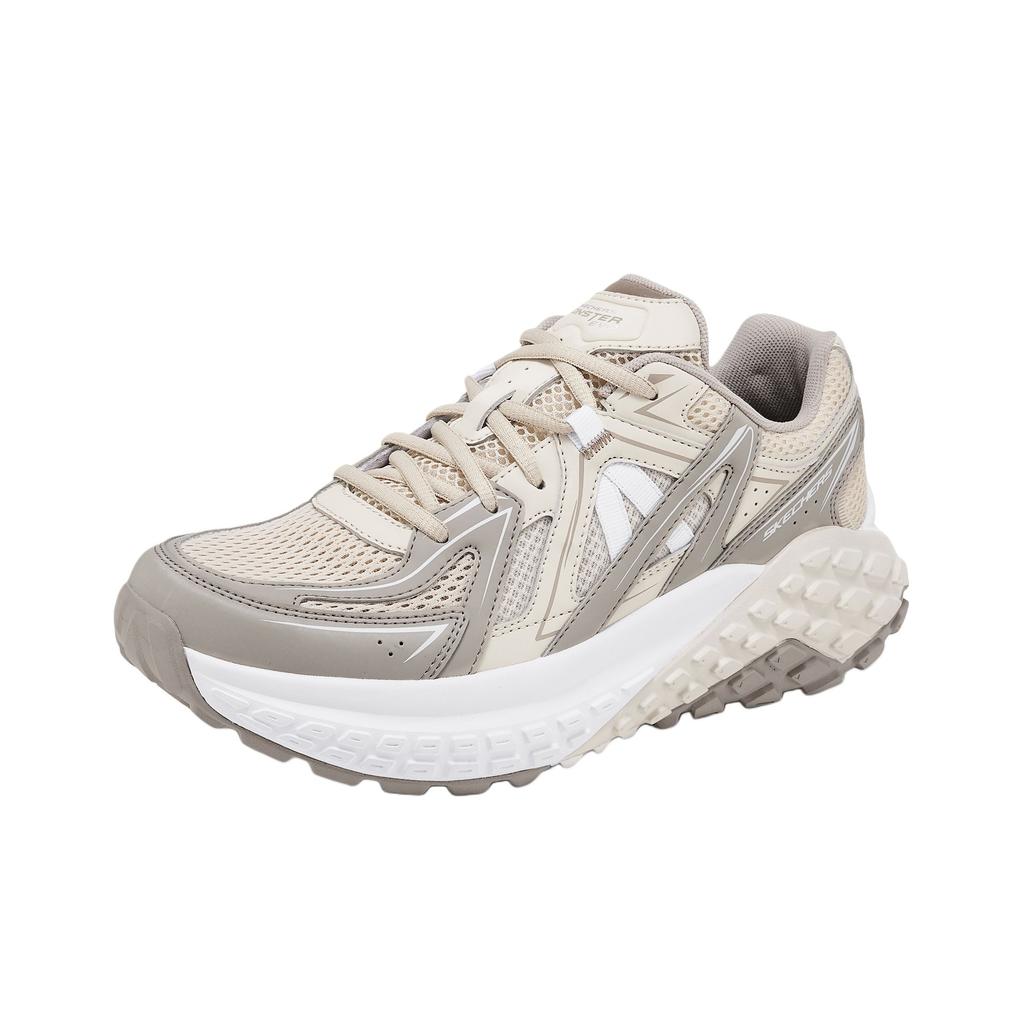 Skechers Monster Soft Comfortable Durable Low-Top Dad Shoes Men Sneaker Gray Brown 232740-TPBR