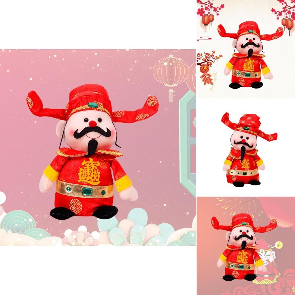 Festive Chinese New Year Prosperity God Doll Small Medium Large Sizes Sewn With Sand Foam And Stuffed Toy Material