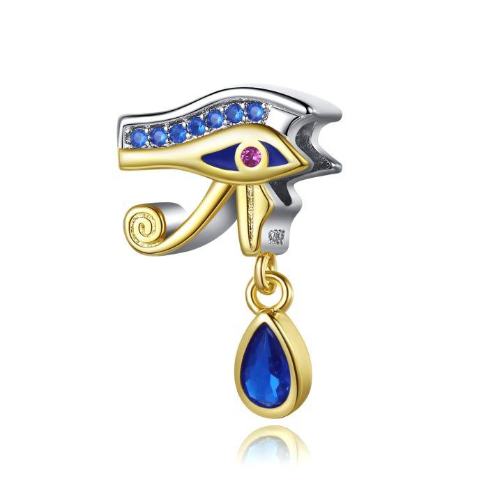 Copper Egyptian Symbol Amulet Pendant Ankh Eye Of Horus Charm Fit Original Charms Bracelet Women Diy Jewelry Gift
