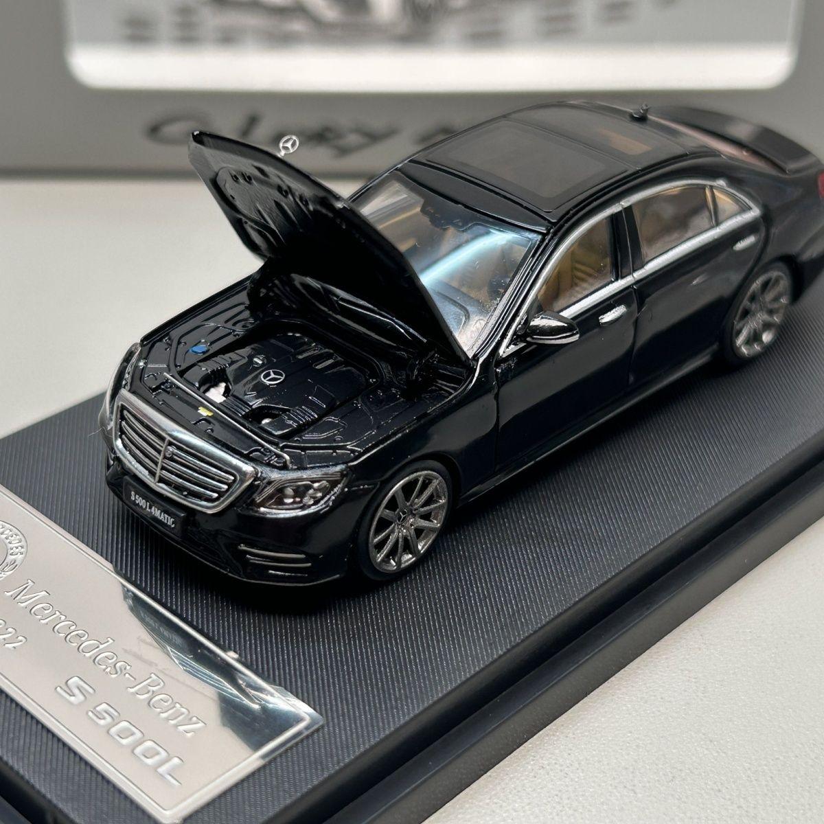 

Glory Model 1:64 S500L W222 Alloy Car Diecasts & Toy Vehicles Car Model Miniature Scale Model Car Toys For Children чорний