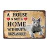 [ Kelly66 ] Pets Cat Bombay Siamese Burmese Birman Abyssinian Metal Sign Home Decor Bar Wall Art Painting 20*30 CM Size Dy147
