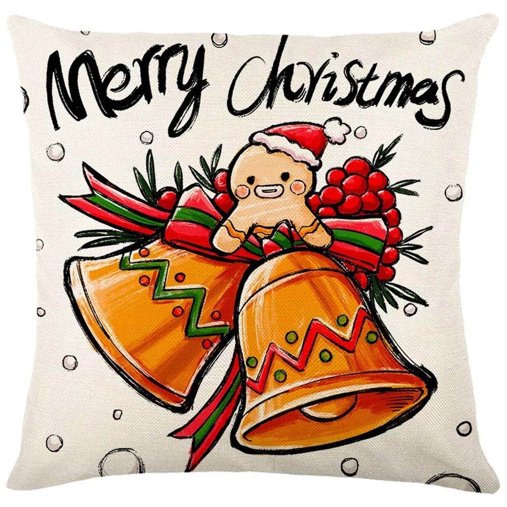 

Christmas Day Party decoration Pillowcase Santa Claus Dwarf Print Pillow Cover Sofa Room Home Decoration Christmas Gift 40x40cm