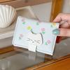 PU Leather Flower Printed Wallet Portable Three Fold Wallet Coin Purse Short Leather Purse  Travel