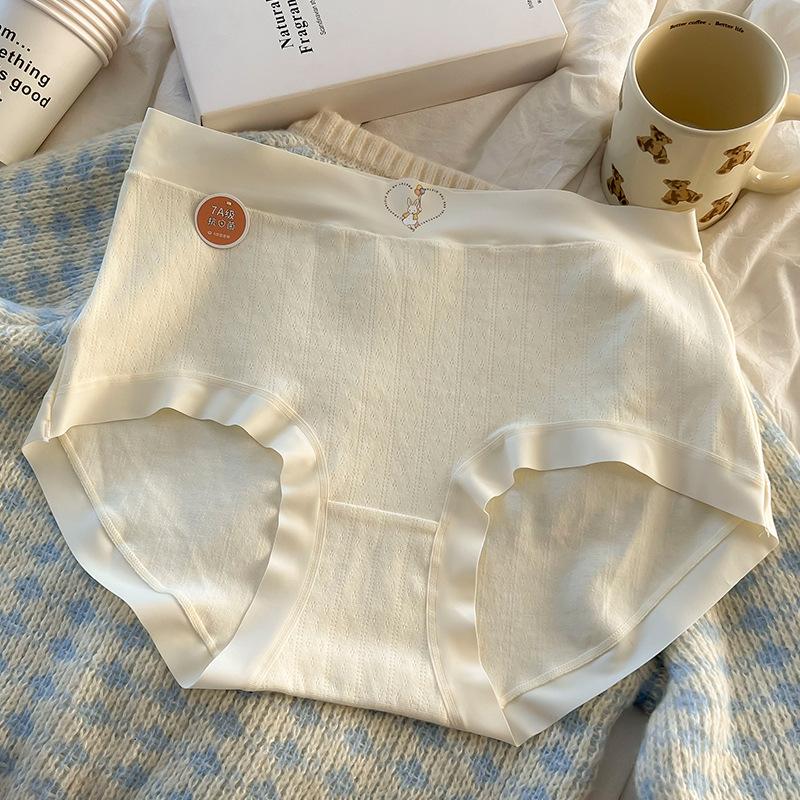 Damen-Höschen in Übergröße, hohe Taille, Slips für Bauchstraffung, Hüfte, transparent, einfacher Stil