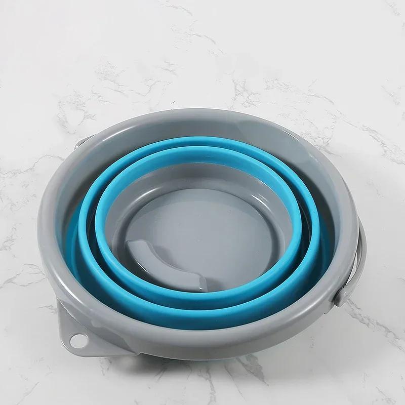 Secchio pieghevole da 5/10 litri, secchio pieghevole portatile, secchio in silicone per lavaggio auto, secchio per pesca all'aperto, secchio da viaggio, secchio per la casa