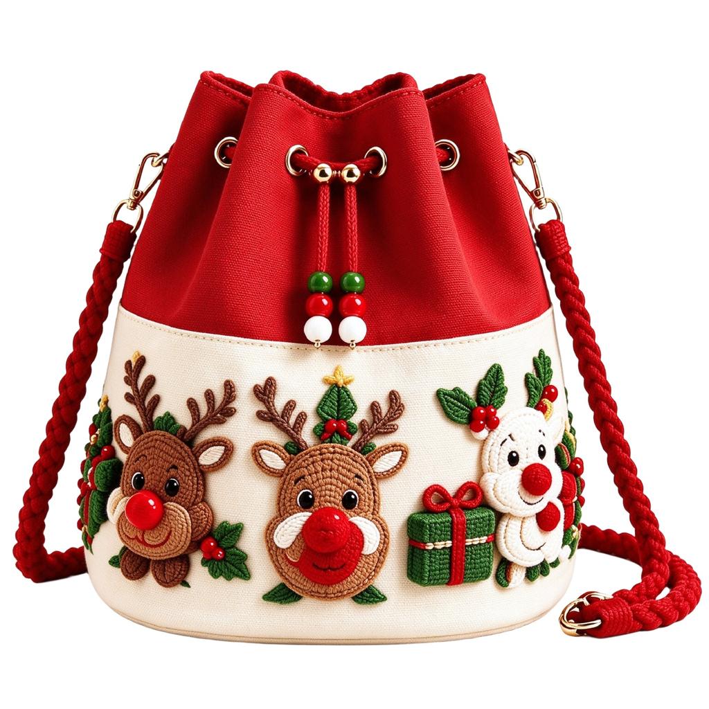 Gehäkelte Crossbody-Tasche für den Urlaub, Kleine gestrickte Geldbörse für festliche Outfits und den Alltag