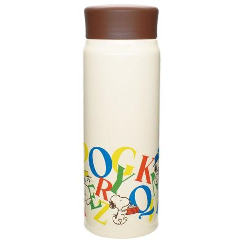 Onishi Ken Seihan PEANUTS Lunch Series Stainless Steel Bottle, Ivory, Brothers SLK-3000