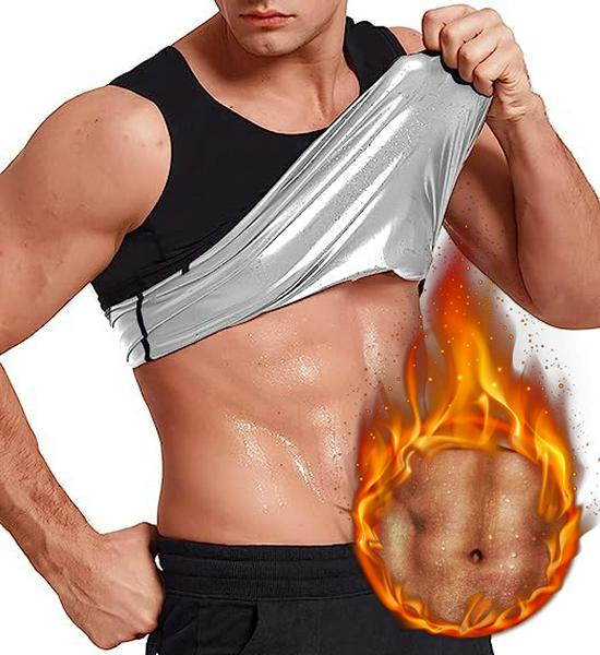 Men's Extreme Sweat Body Shaper: Fitness Vest for Running, Sports & Yoga