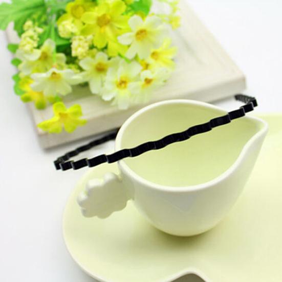 Hot Men Women Metal Wavy Hair Head Hoop Sport Headband Cool Accessory Gift