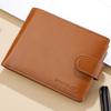 Men's Casual PU Leather Snap Wallet - Retro Coin Purse and Multi-Functional Design