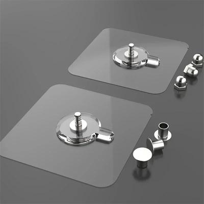 20pcs Non-Marking Punch-Free Screw Stickers Wall Picture Hook Self Adhesive Nails Wall Hooks Kitchen Bathroom Accessories