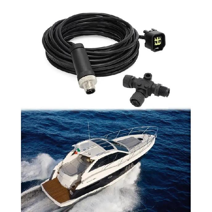 Yamaha Engine Interface Cable for NMEA 2000 Yacht Network with T-Connector Included (1m; 2m; 5m; 6m;7m) For Lowrance & Simrad