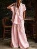 Hot Summer New Arrivals Women's Sleeveless Shirt Loose Pants Two-Piece Set