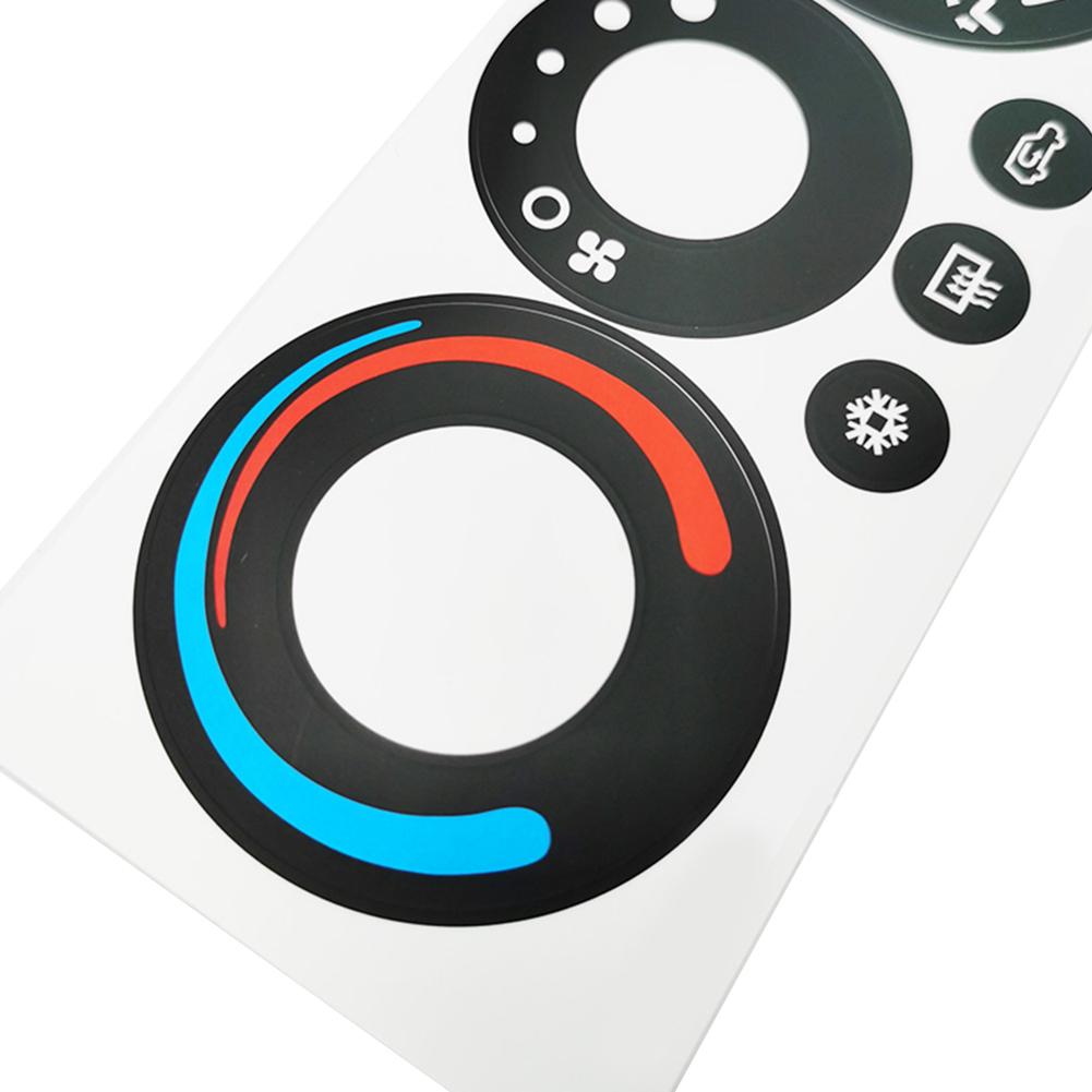 High Grade Vinyl AC Control Decal HVAC Button Sticker