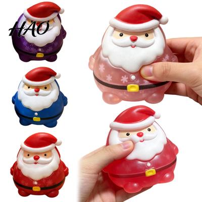 Anxiety Relief Gadget Santa Claus Stress Toy, Christmas Squeeze Sensory Party Favors Soft Slow Rebound Fidget Toy for