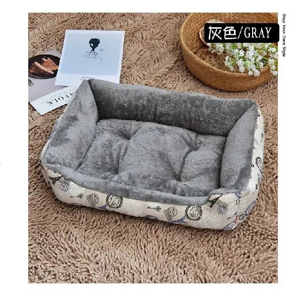 Warm Dog House Soft Nest Pet Large Dog Bed Baskets Fall Winter Kennel For Cat Washable House Puppy Supplies Cotton Kennel Mat