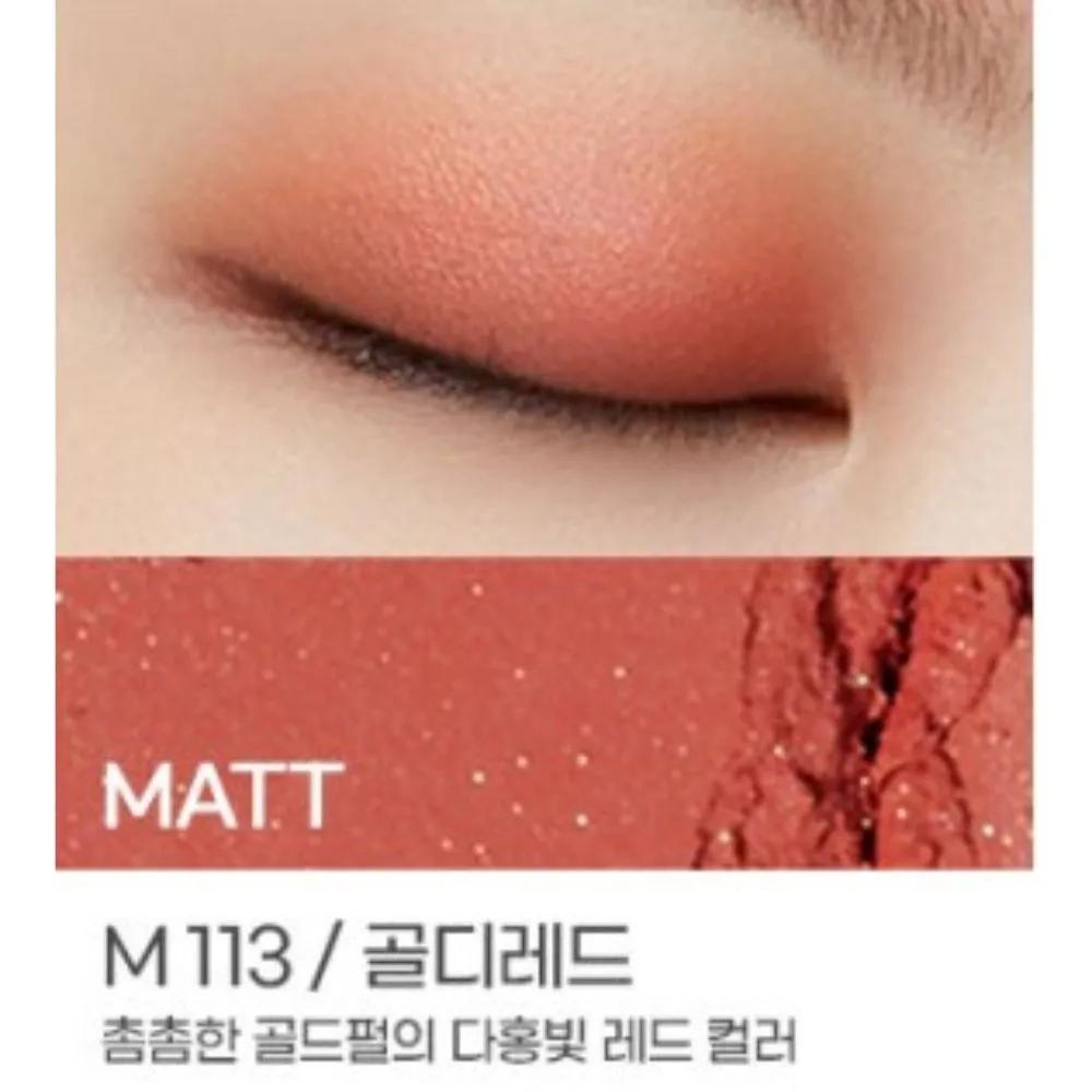 Kate Eye Swatch Matte Single Shadow M113 Goldie Red