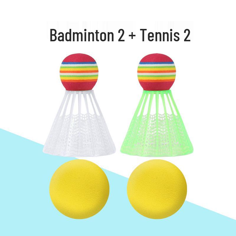 Children's Badminton Racket Set for Ages 3-12 – Toy for Kindergarten Sports & Two-Person Play