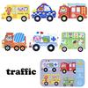 Kids Wooden Jigsaw Puzzle with Iron Box Children Early Learning Metal Box Puzzle Toys Boys Girls Baby Montessori Educational Toy