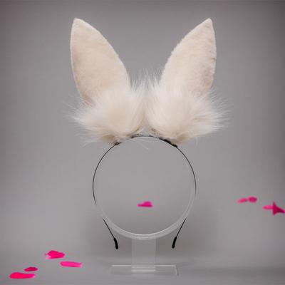 Ein handgefertigter Plüschtier-Ohr-Kopfschmuck J Haaraccessoires Olita Haarnadel Festival Cosplay Hasenohren-Stirnband