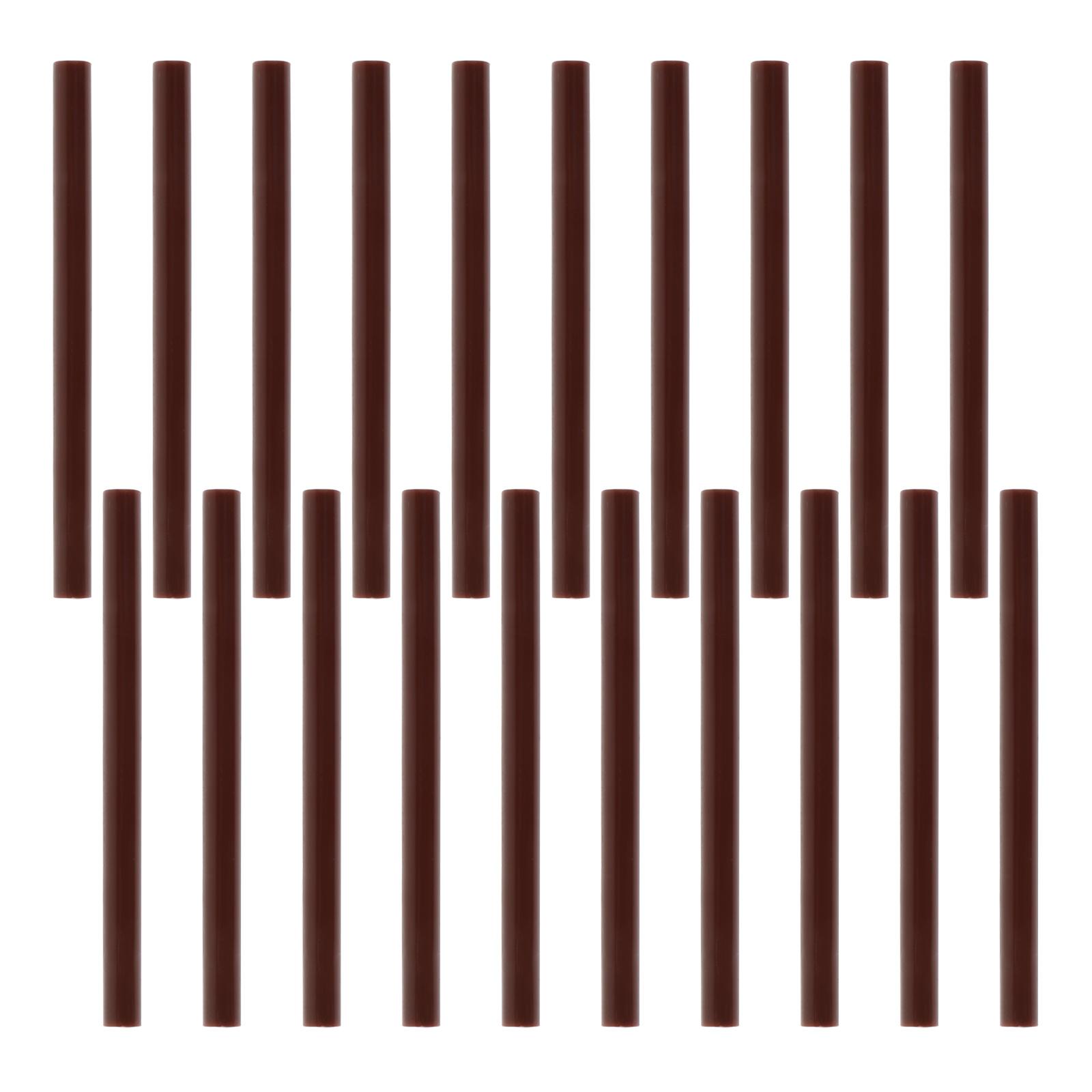 

20Pcs Hot Melt Glue Sticks Durable Odor Free Multi Surface Bonding DIY Craft Accessories Small Light Easy Carry Coffee White