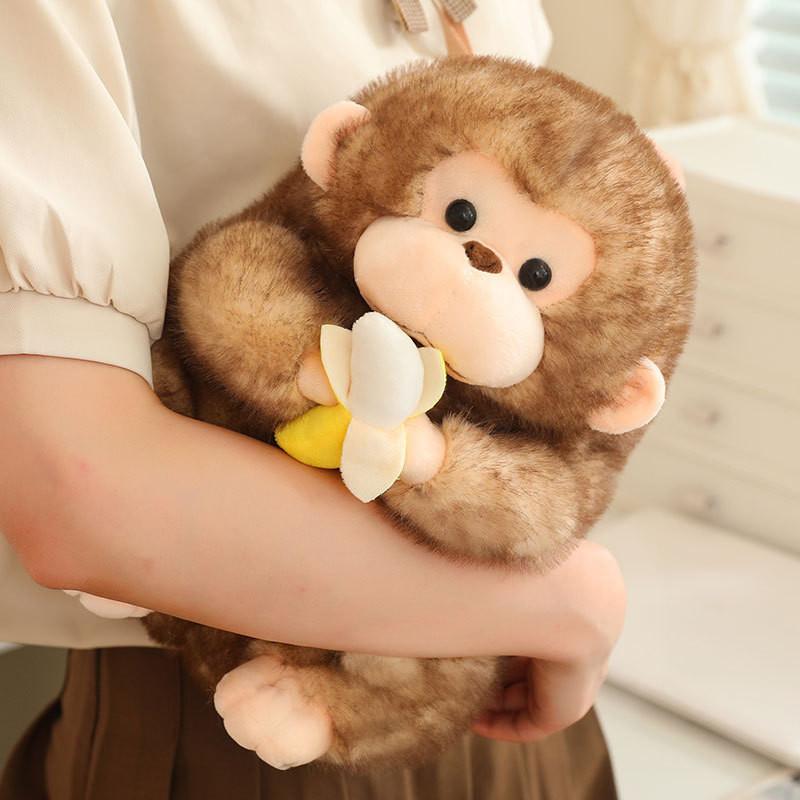 Adorable Plush Monkey Doll With Soft Pp Cotton Filling Perfect For Gifts And Collectors