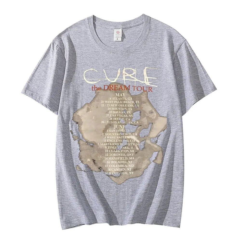 

Vintage The Cure The Dream Tour T-Shirt 90-х Rock Band Tour Футболка з графічним малюнком Унісекс Одяг Harajuku Унісекс Жіночі футболки великого розміру Топ 3XL
