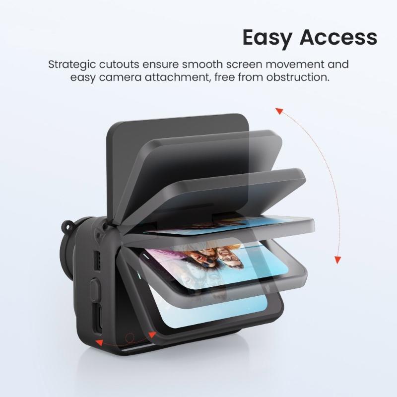 Shockproof Silicone Cover With Quick Release Mount for Go Ultra Camera Accessories AntiSlip Protective Case